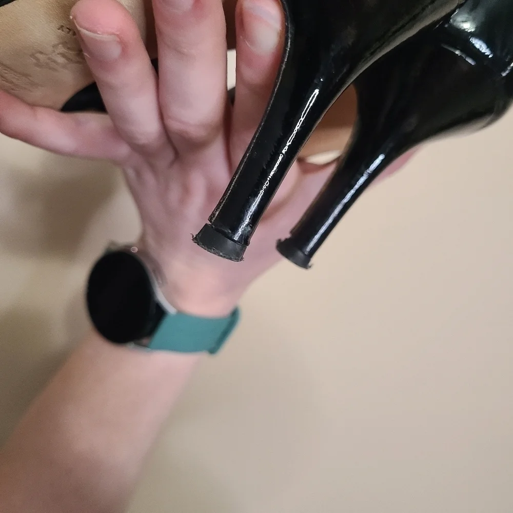 Butter Black Peep Toe Heels
